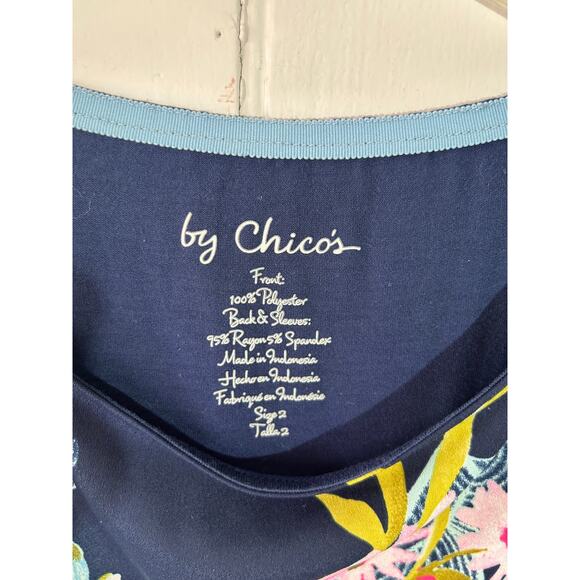 Chicos Floral Shirt. Size‎ 2 - Picture 3 of 3